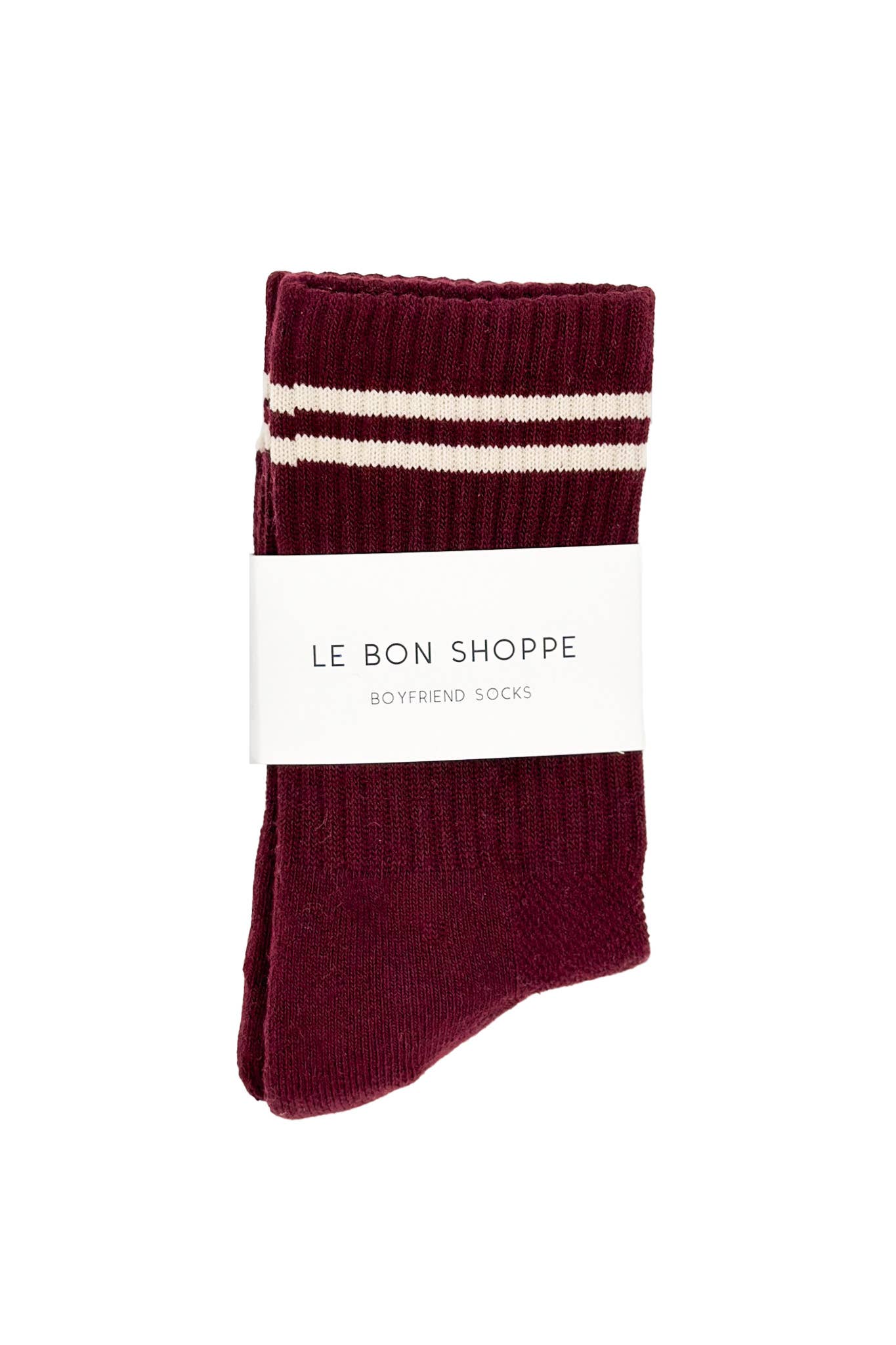 Boyfriend Socks Maroon