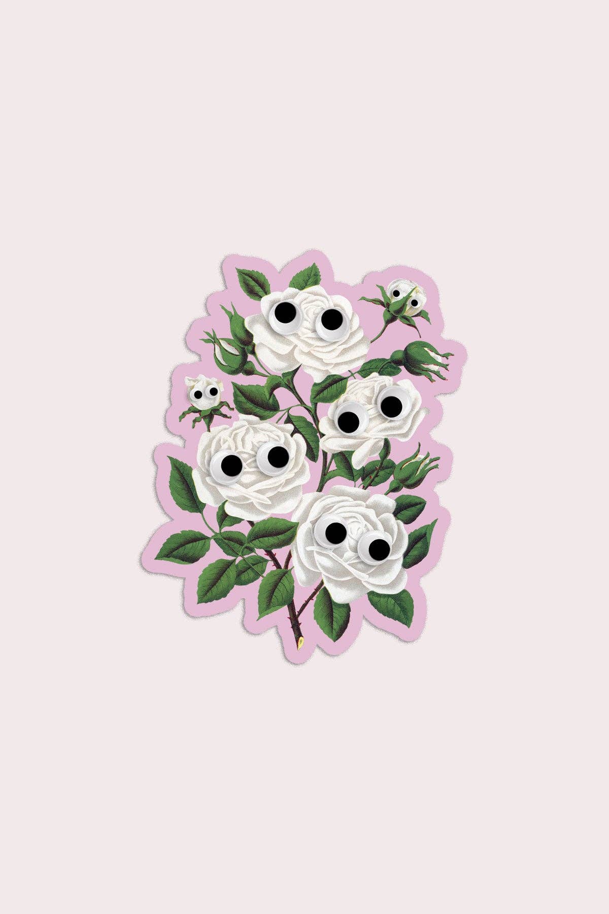 Googly Roses Sticker