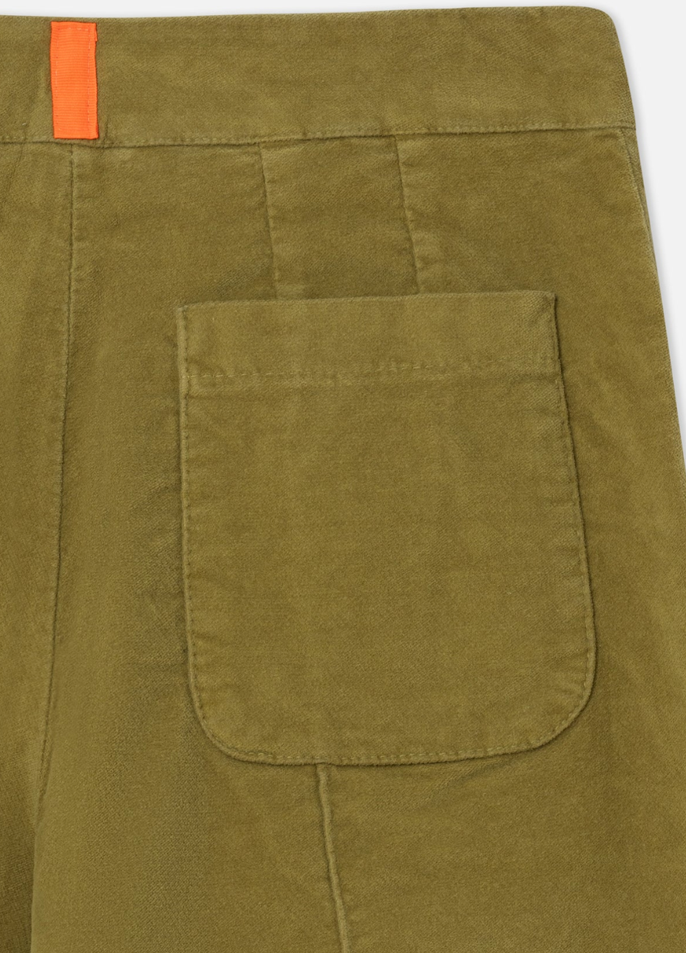 Khaki Gold Velvet Trousers