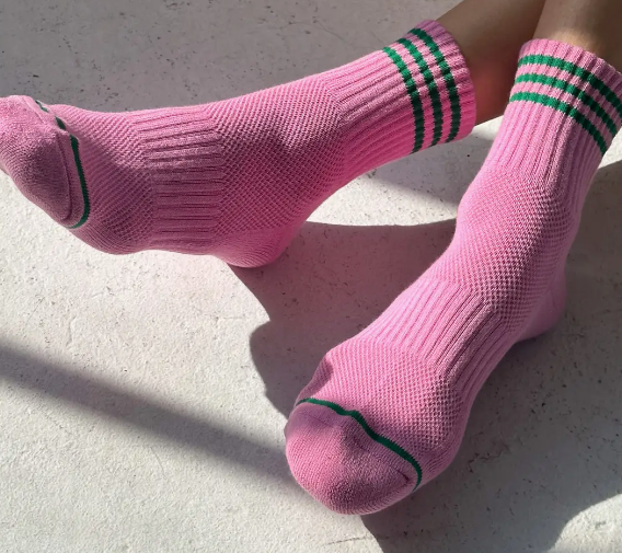 Cerise Girlfriend Socks