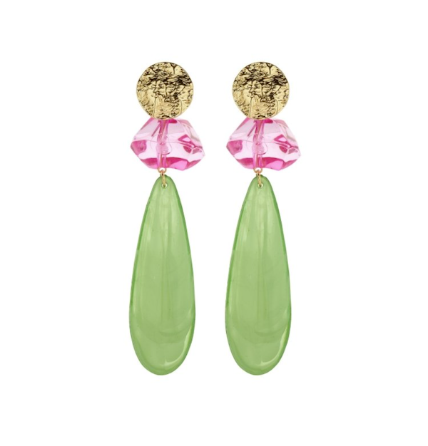 Iris Drop Colour Earrings