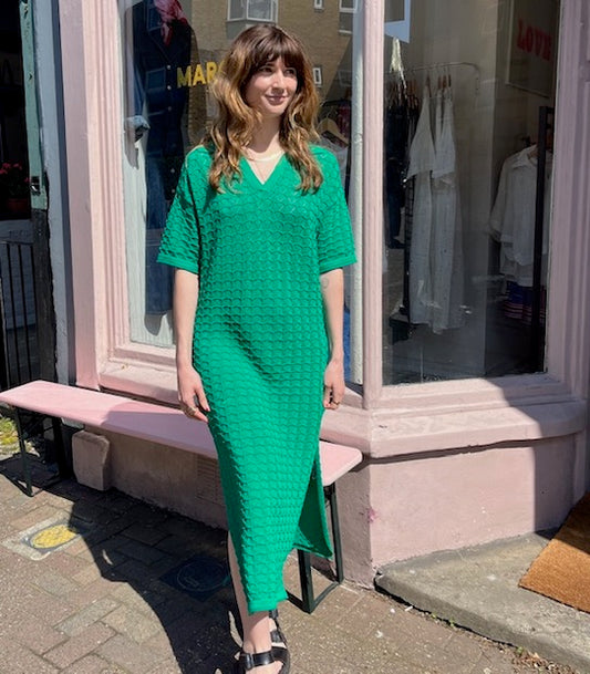 Celma Green Knit Dress