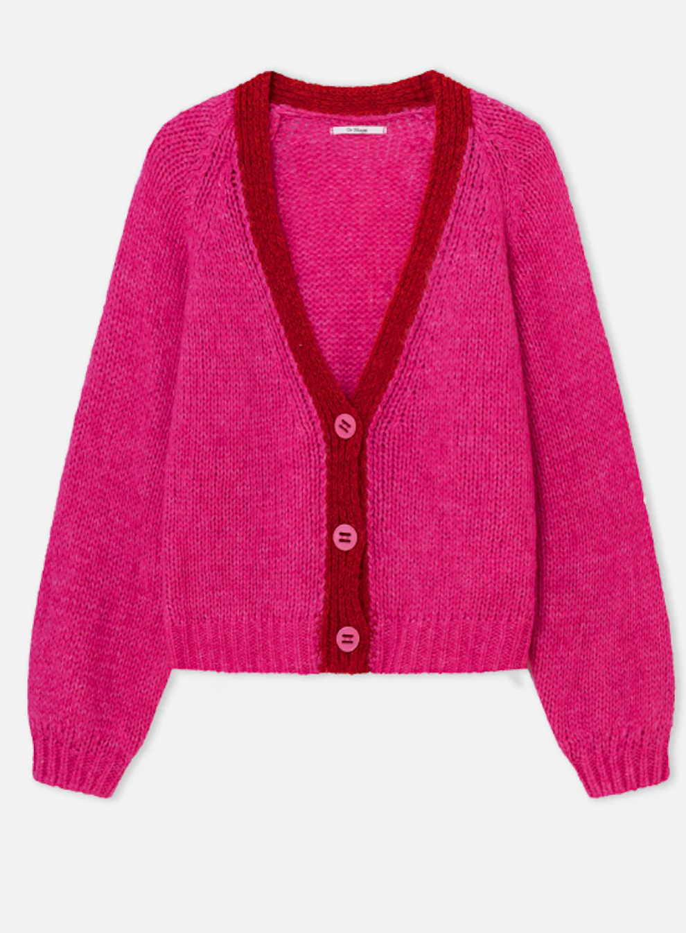 Pink Cocoon Cardigan