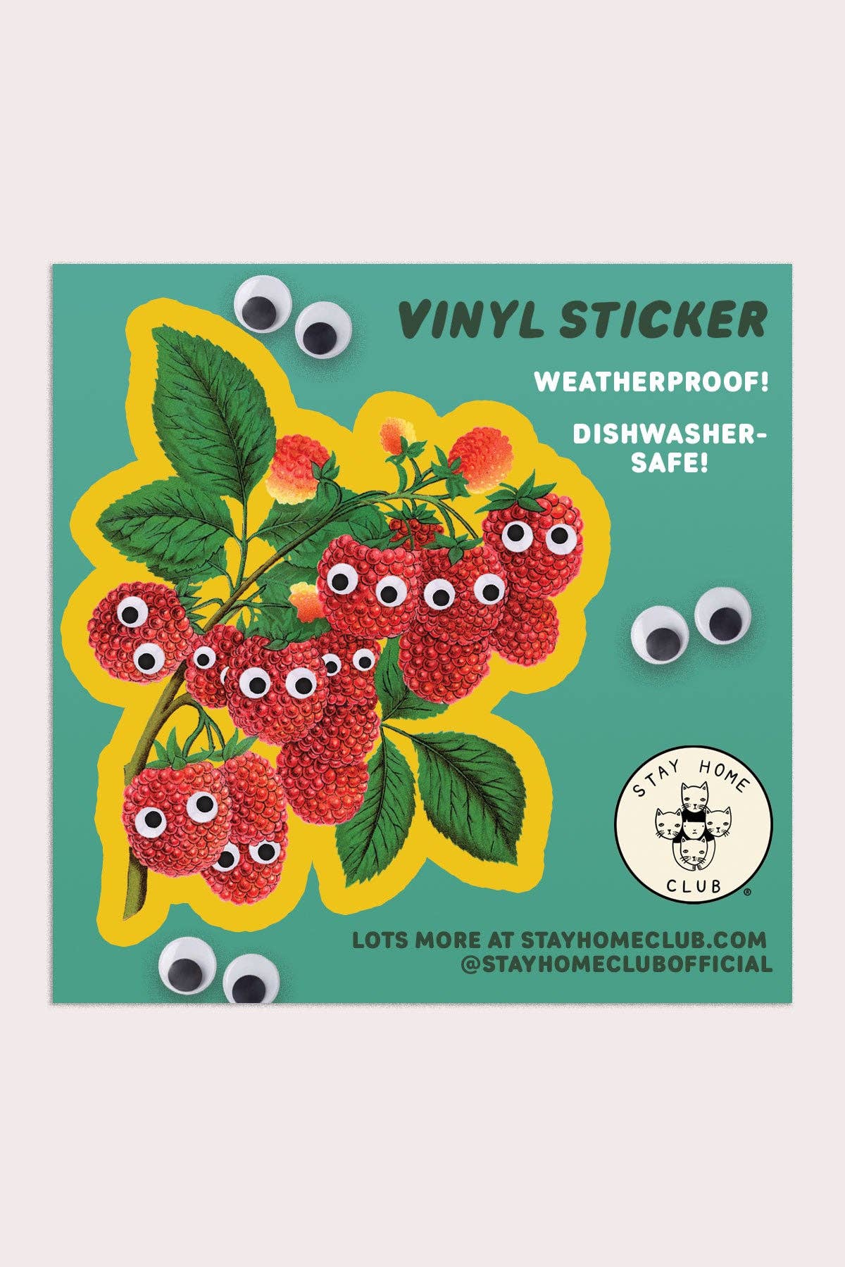 Googly Raspberries Sticker