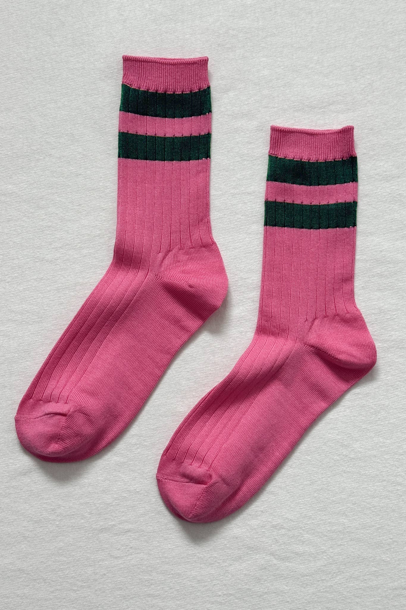 Her Socks Varsity: Pink Green
