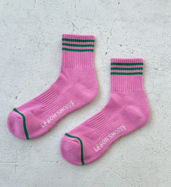 Cerise Girlfriend Socks