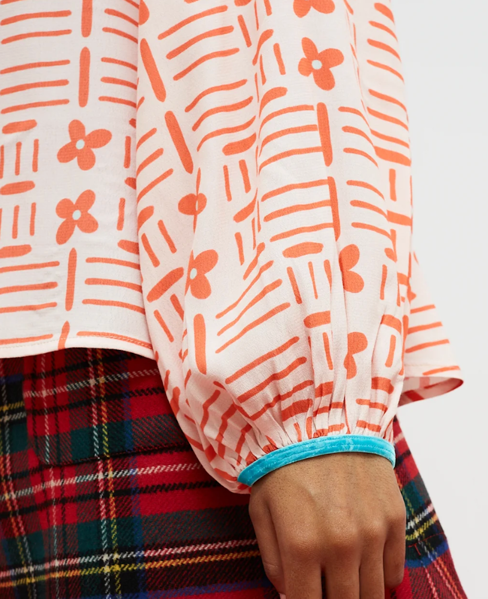 Magia Floral Crepe Shirt