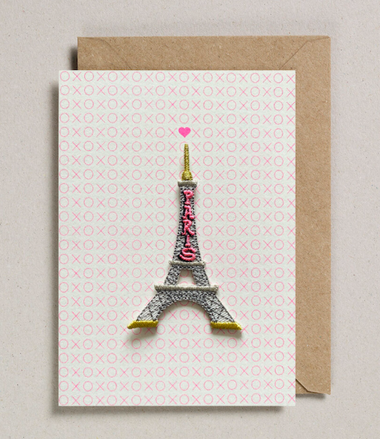 Eiffel Tower Iron On Card