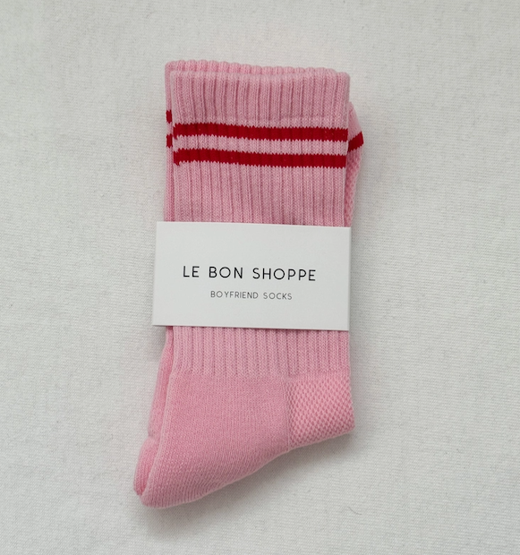 Amour Pink Boyfriend Socks