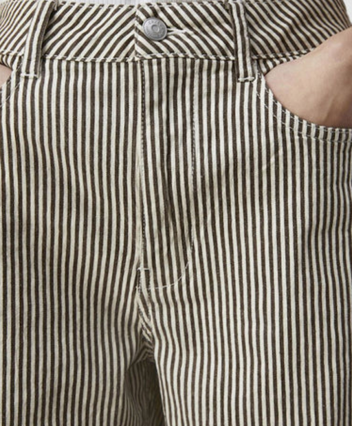 Striped Twill Shorts