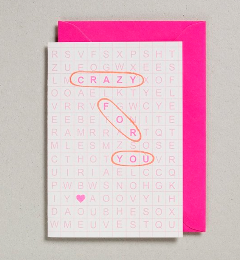 Crazy For You Card