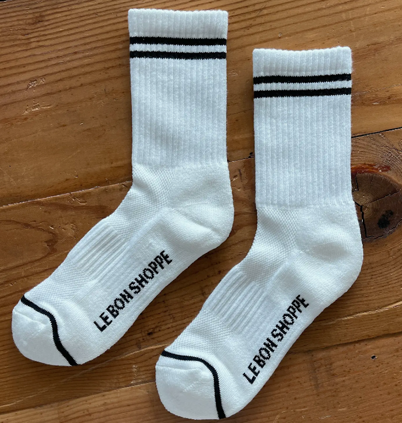 Boyfriend Socks Classic White