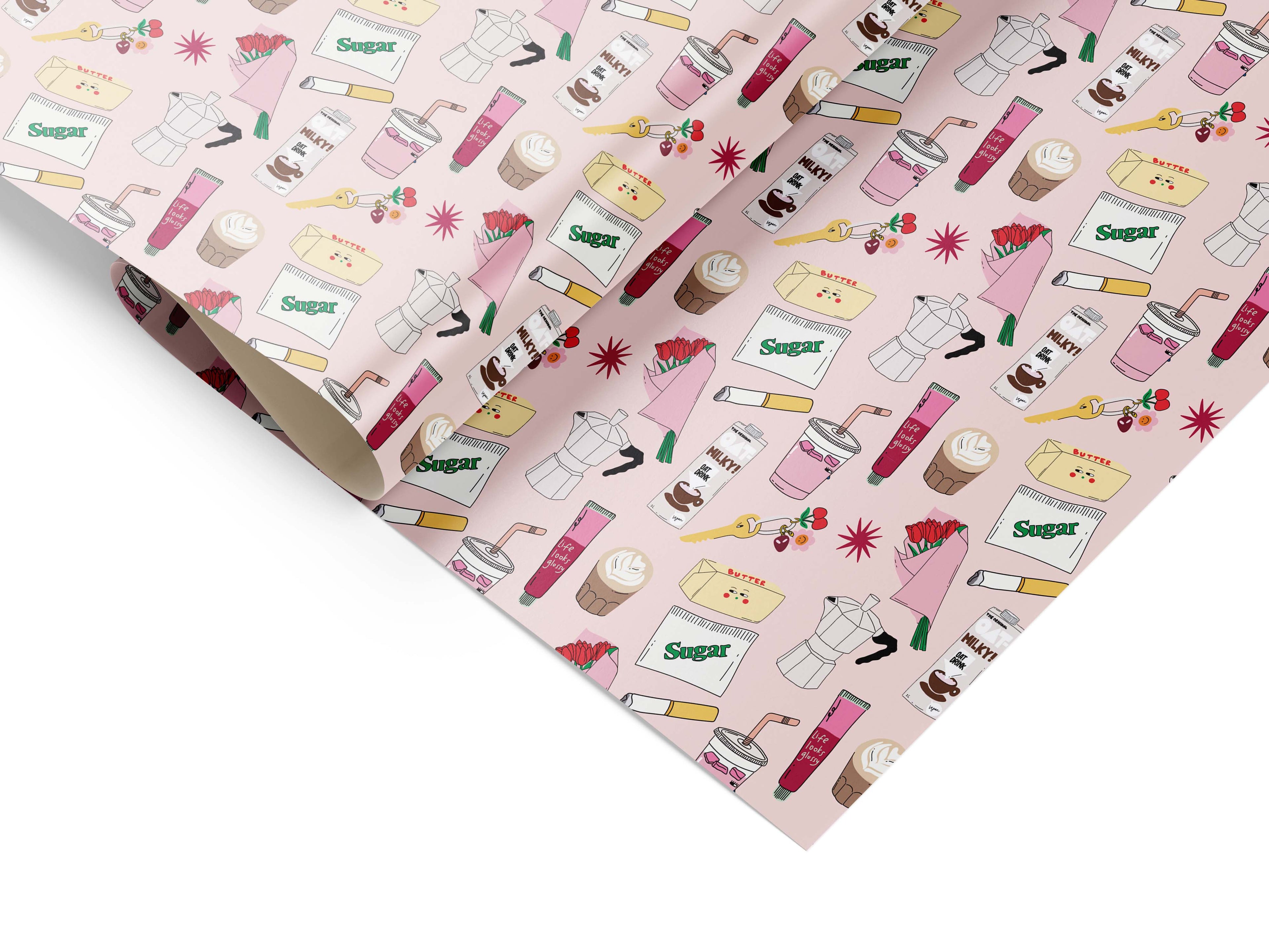 Coffee Trinkets Gift Wrap