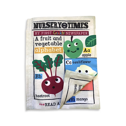 Crinkly Newspaper - Fruit & Veg ABC