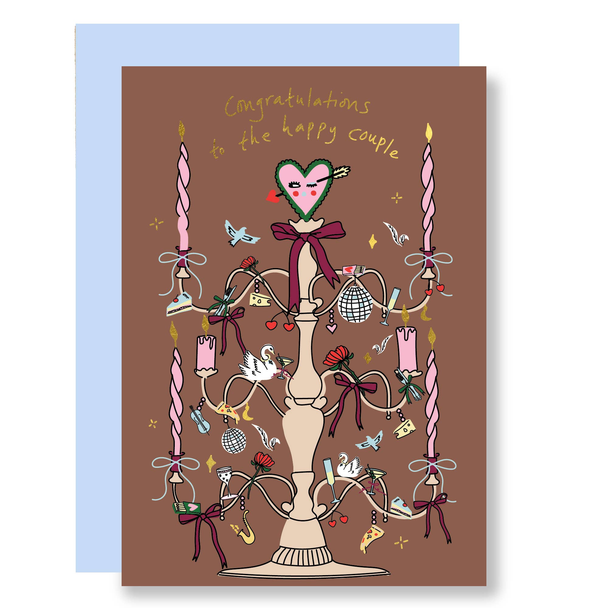 Wedding candelabra Wedding Card