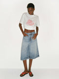 Apple Print Oversized T-shirt
