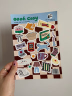 Cosy A5 sticker sheet