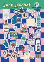 Junk Journal A5 Sticker Sheet