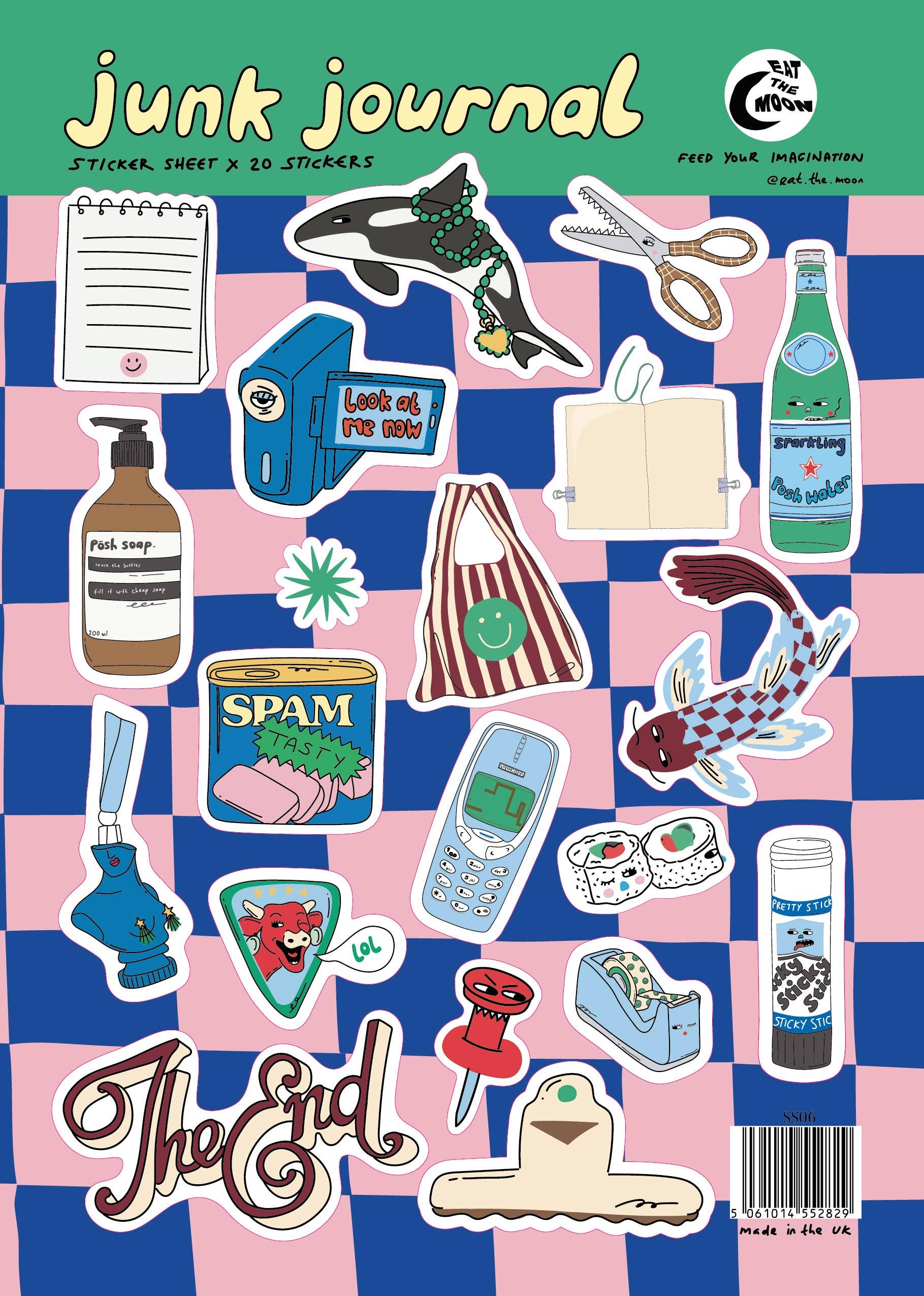 Junk Journal A5 Sticker Sheet