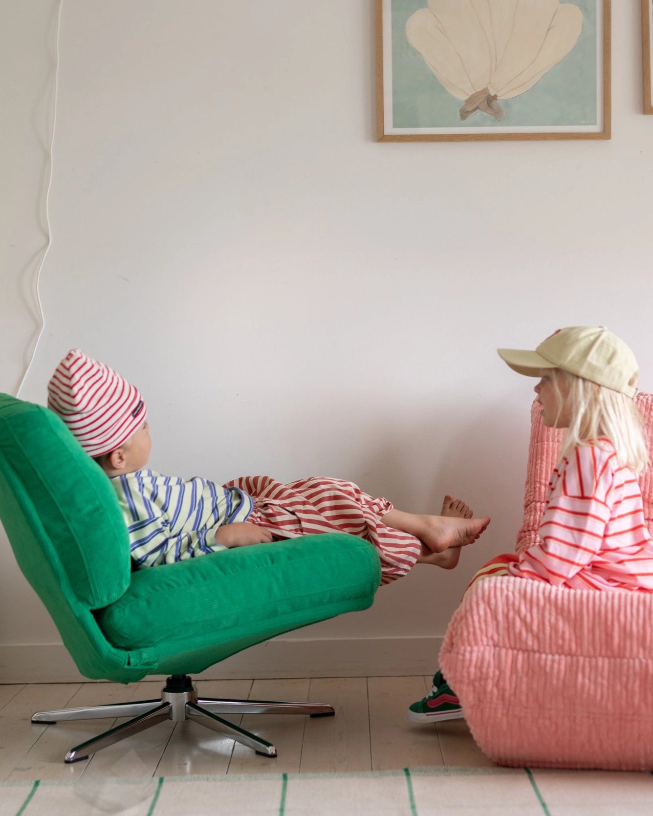 Confusion Corner Top Blue/Lime