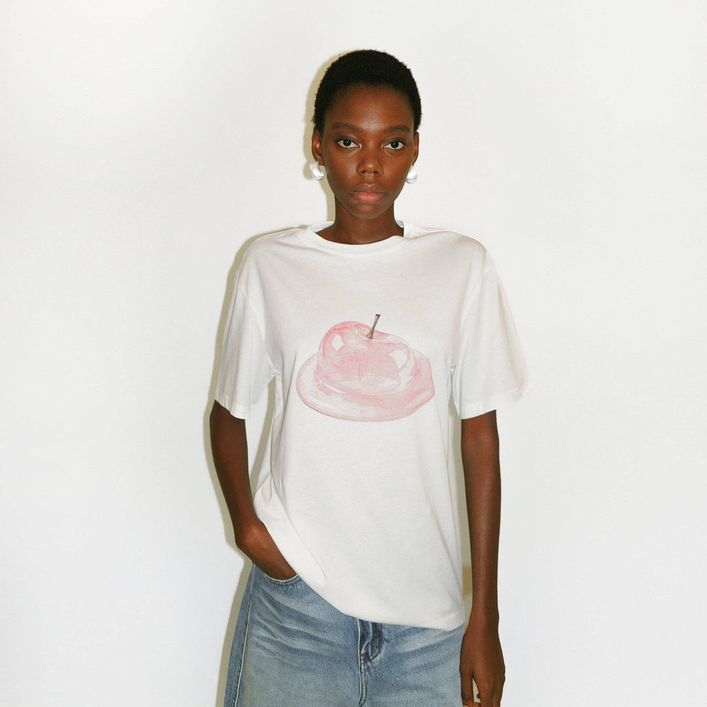 Apple Print Oversized T-shirt