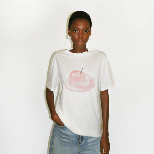Apple Print Oversized T-shirt