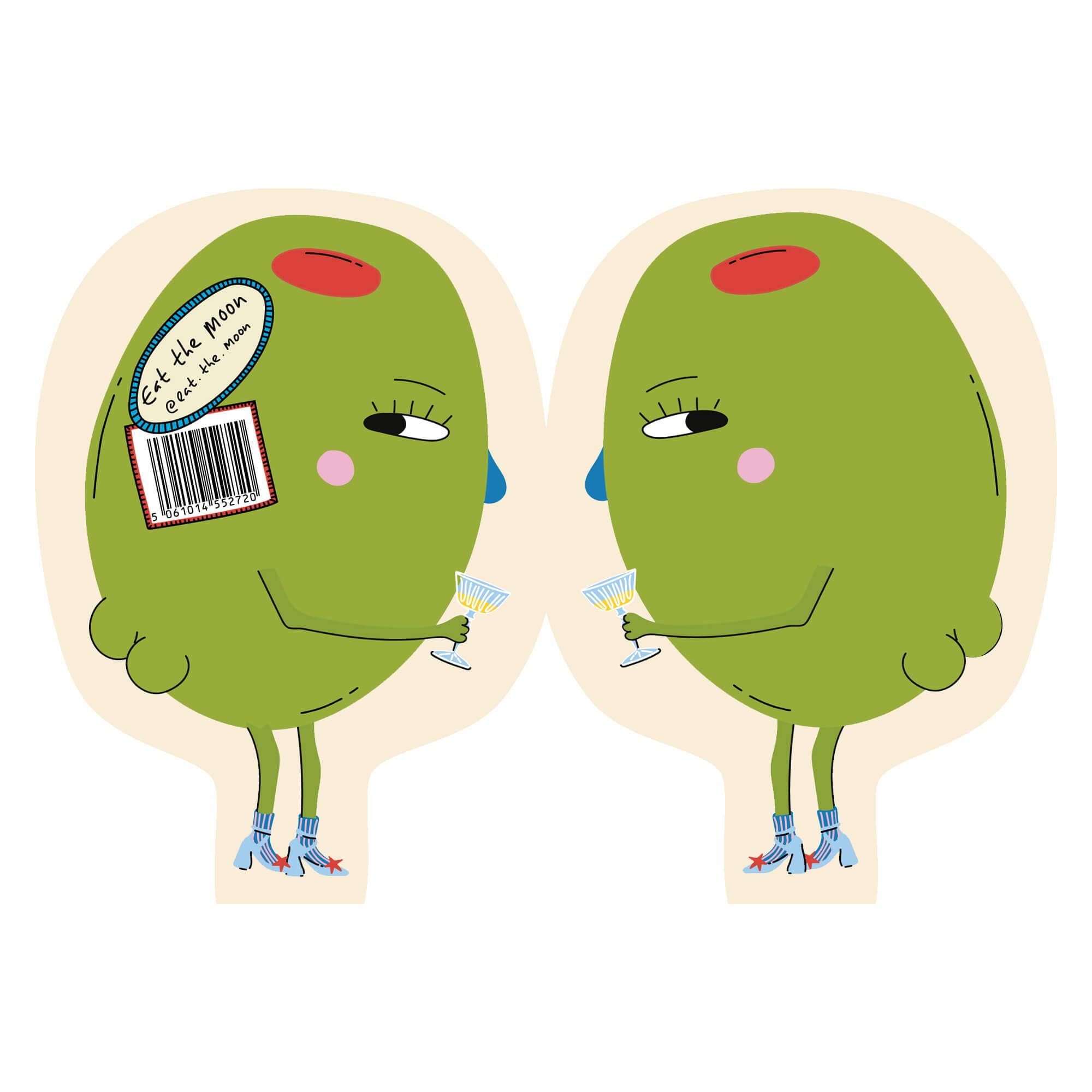 Hey Olive ! Die cut everyday greeting card | funny card