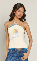 Gelato Knit Halter Top