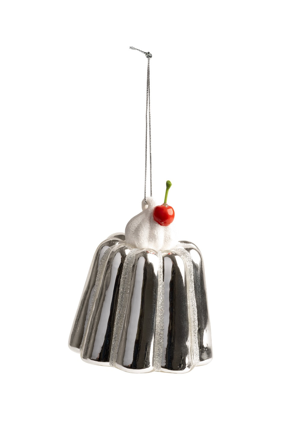 Silver Pudding Ornament
