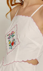 Embroidered Midi Dress