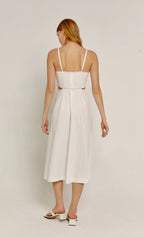 Embroidered Midi Dress
