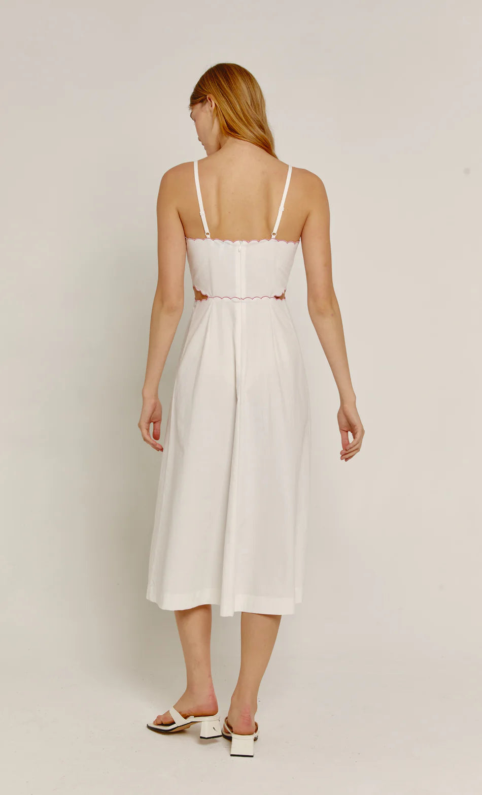 Embroidered Midi Dress