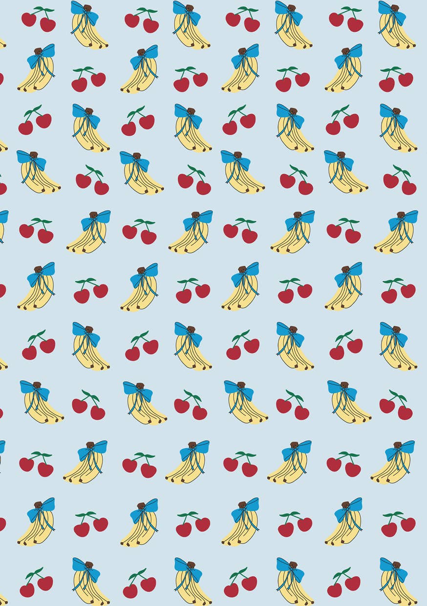 Gift Wrap- Banana Cherry