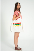 Ecru 1980 Print Tote Bag