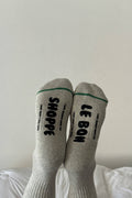 Hugger Socks GREY/ BLACK