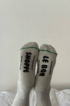 Hugger Socks GREY/ BLACK