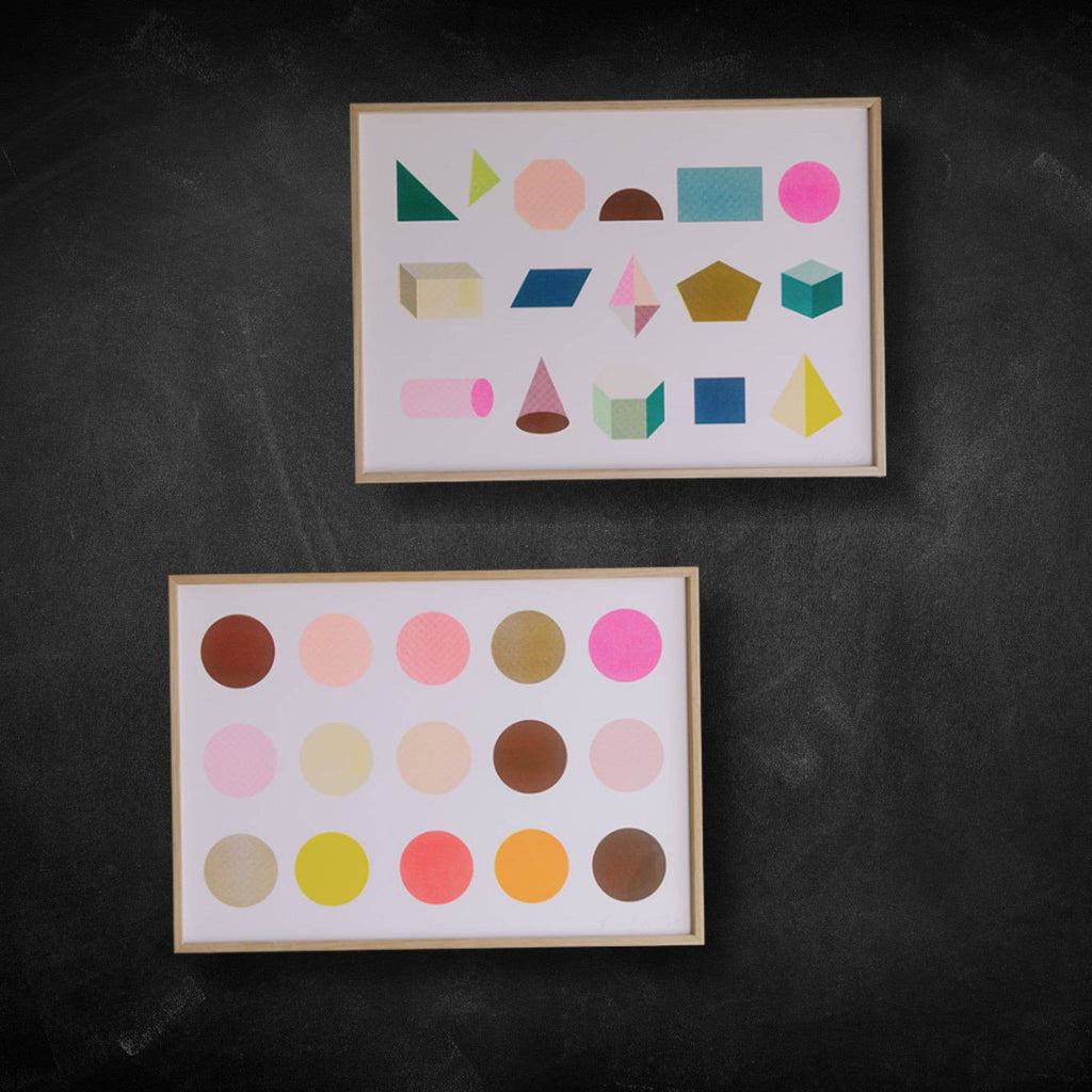 Risograph Print Pink Polka Palette