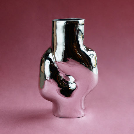 Chrome Vase