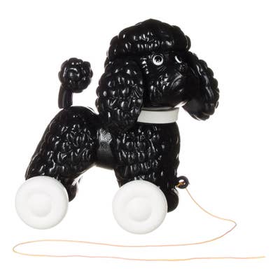 Retro pull-along Poodle