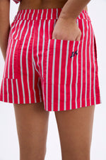 Load image into Gallery viewer, Krissy Boxer Shorts Red Stripe
