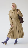 Sofia Pleated Trench Coat