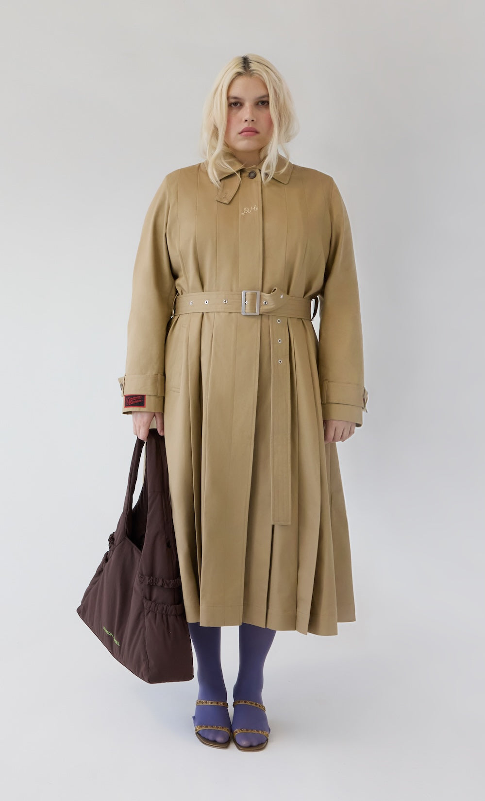 Sofia pleated Trench Coat coming soon