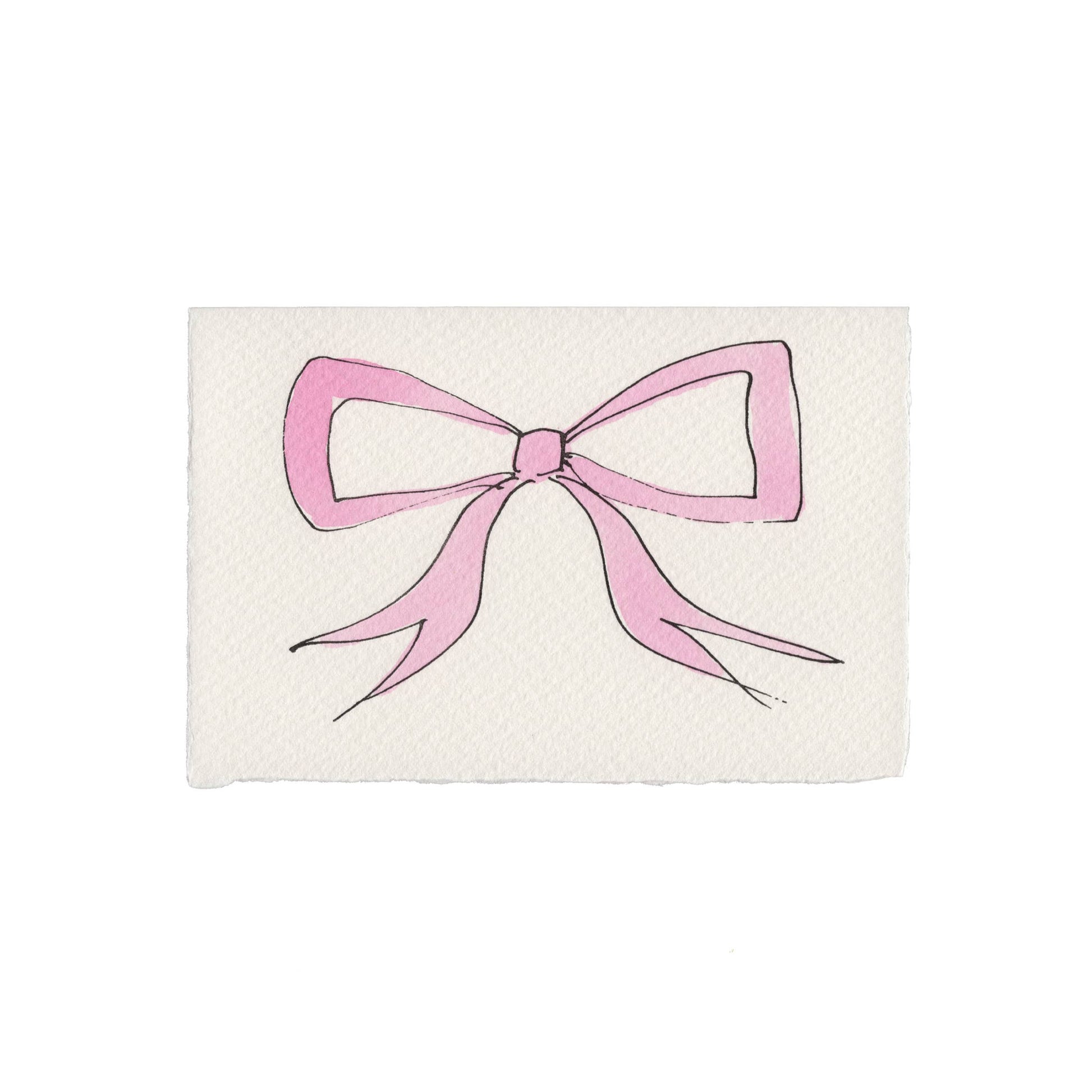 Bow Card: Pink