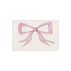 Bow Card: Pink