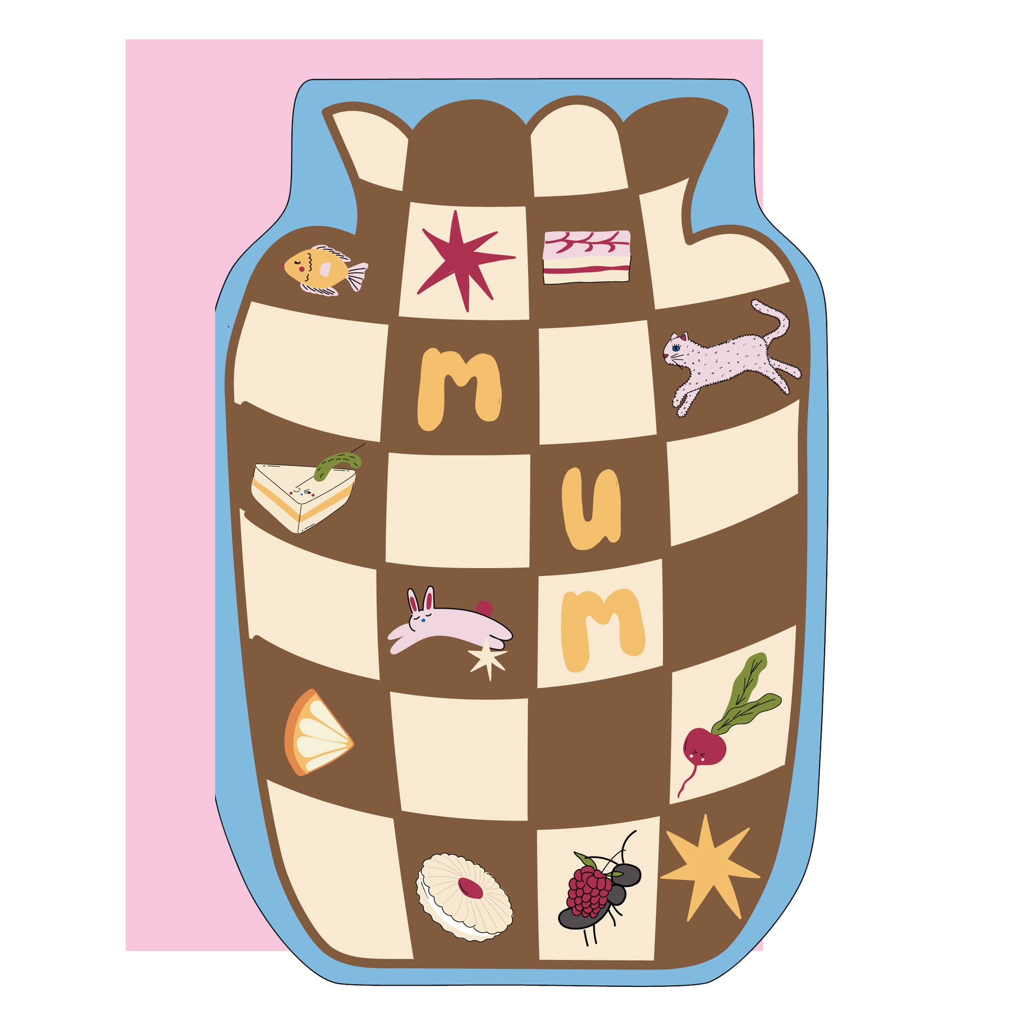 Mum Vase Card