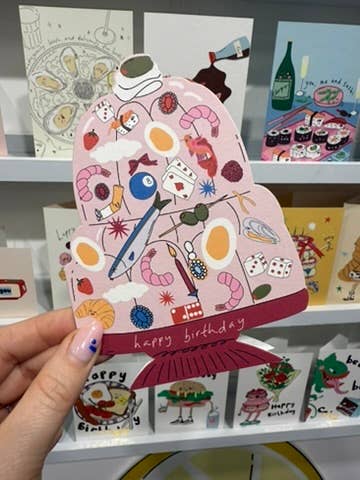 Hey Jelly Die Cut Birthday Card