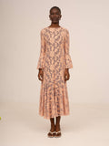 Pink Jester Midi Dress