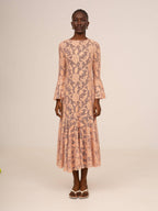 Pink Jester Midi Dress