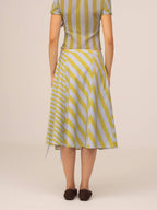 Amalfi Striped Midi Skirt