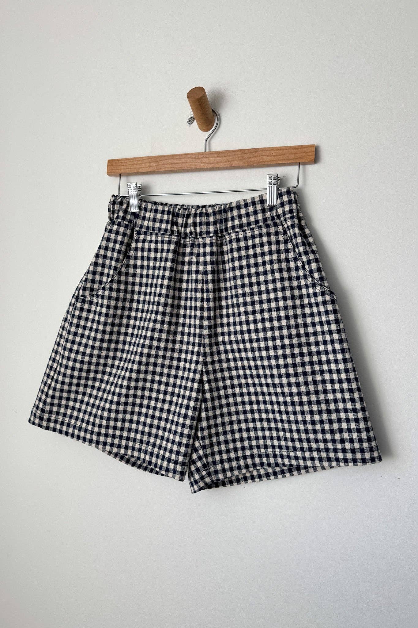 City Shorts Navy Gingham